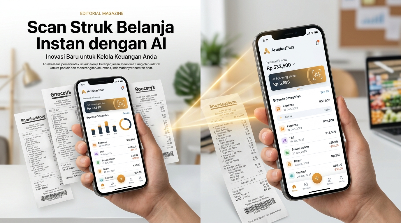 Scan Struk Belanja Instan dengan AI: Cara Praktis Catat Kas Harian